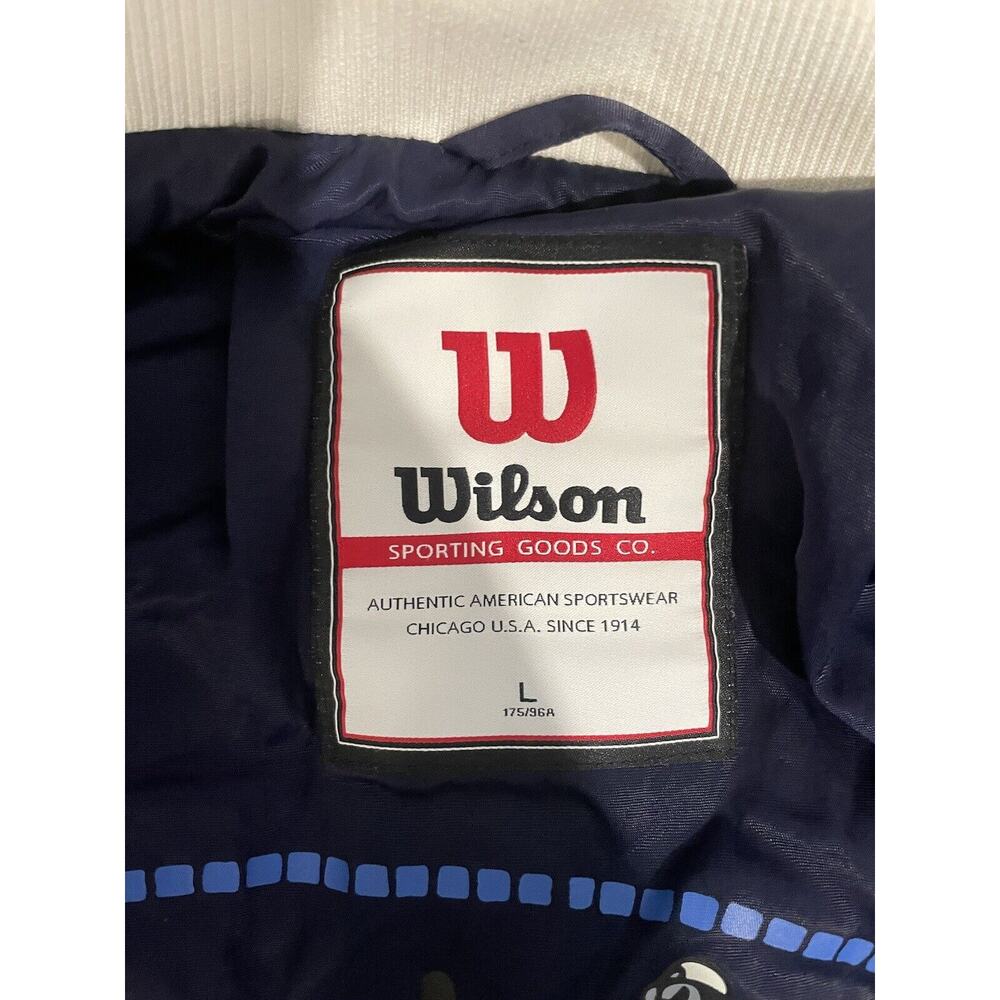 Wilson Chicago‎ Co. Puffer Varsity Pinstripes Jacket Prototype 1/1 Men’s Size L - Picture 8 of 14